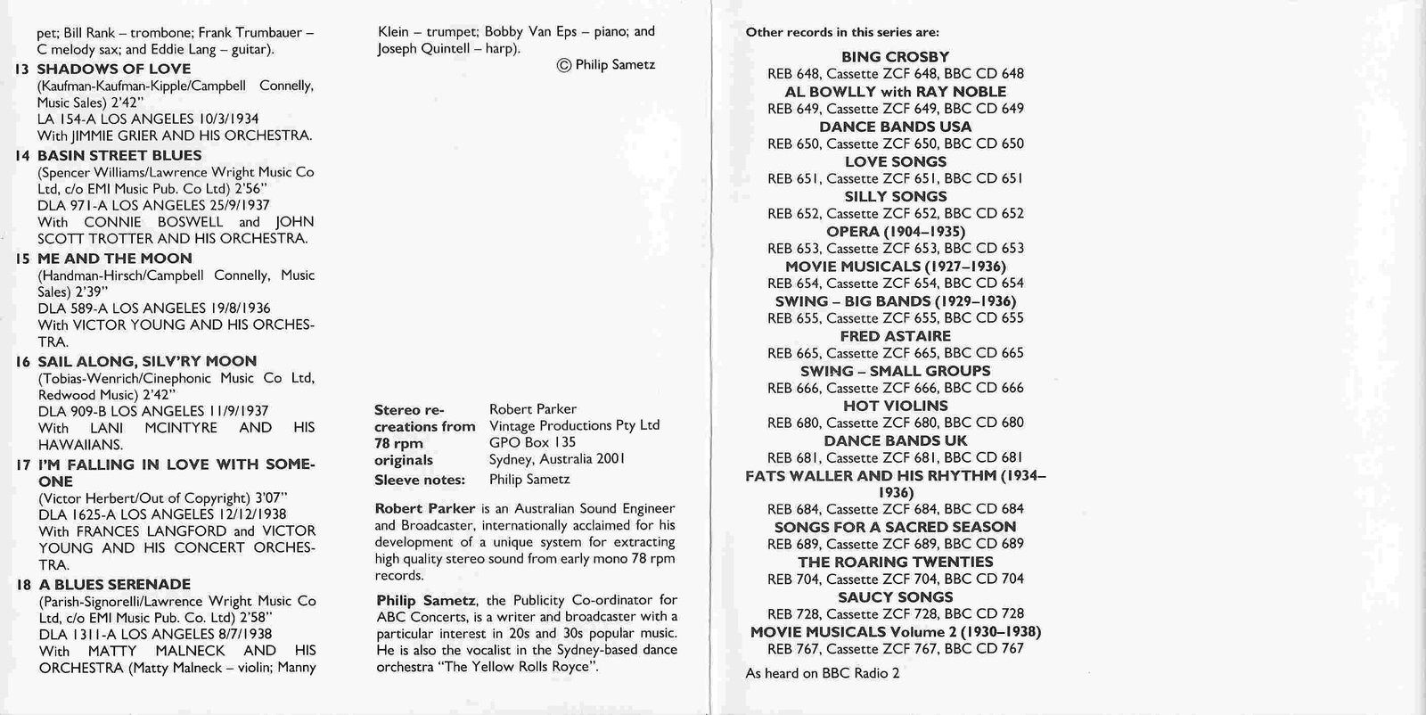 Middle of cover of BBCCD766